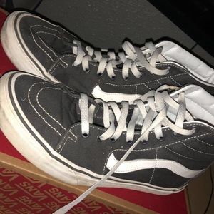 Charcoal SK8 Hi Vans